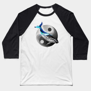 Yin Yang Sea Baseball T-Shirt